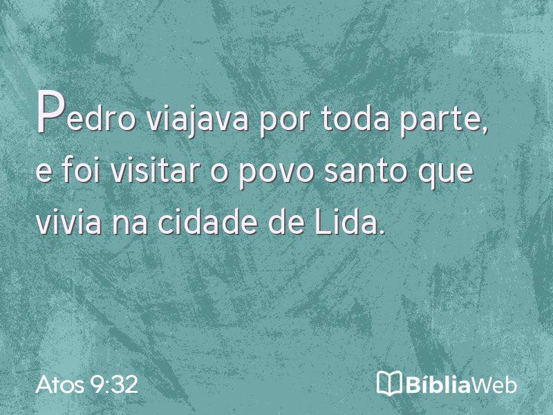 Atos 9:32 em imagem para compartilhar