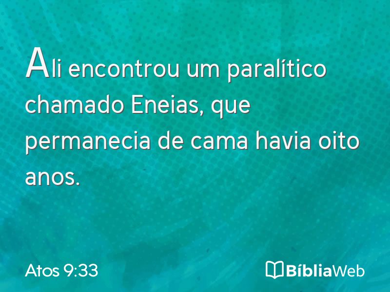 Atos 9:33 em imagem para compartilhar