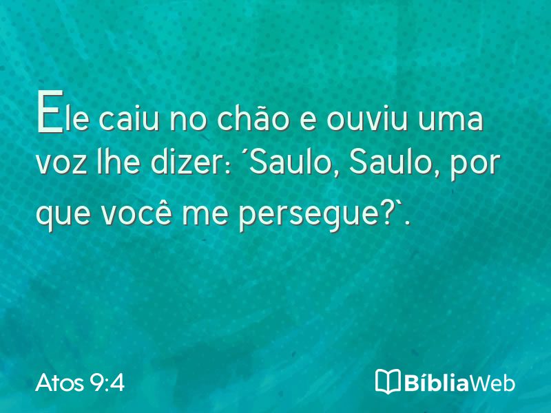 Atos 9:4 em imagem para compartilhar