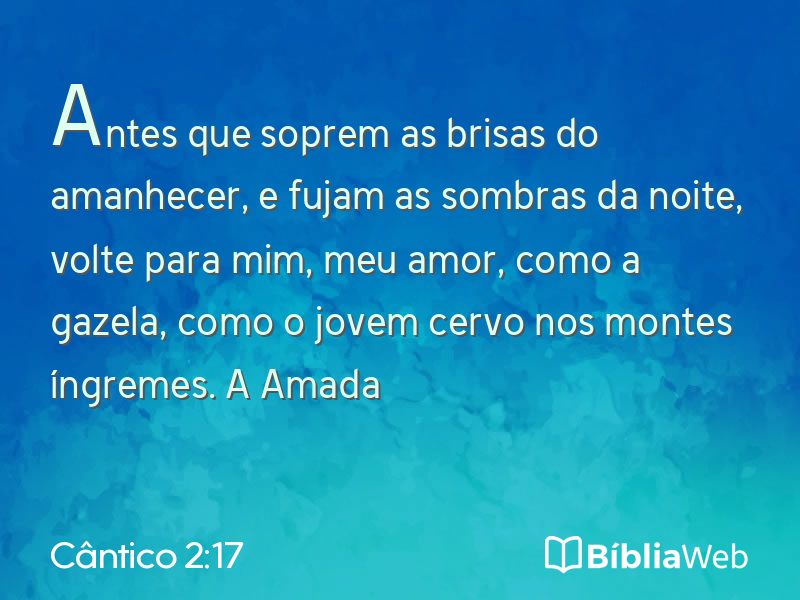 Cântico 2:17 em imagem para compartilhar