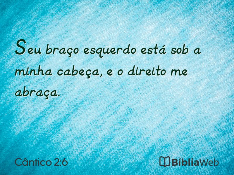 Cântico 2:6 em imagem para compartilhar