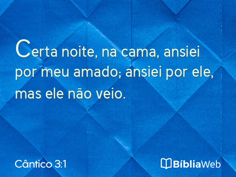Cântico 3:1 em imagem para compartilhar
