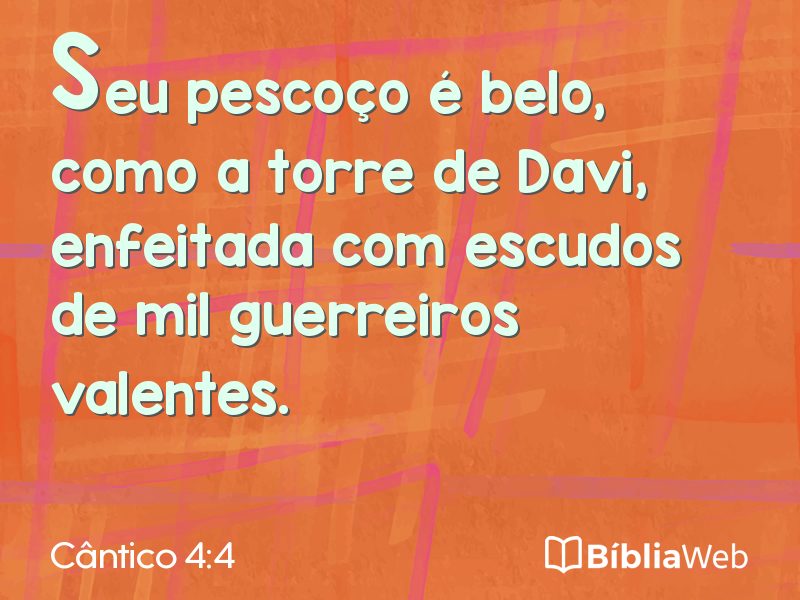 Cântico 4:4 em imagem para compartilhar