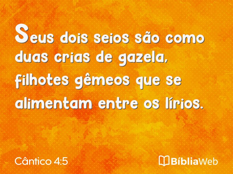 Cântico 4:5 em imagem para compartilhar