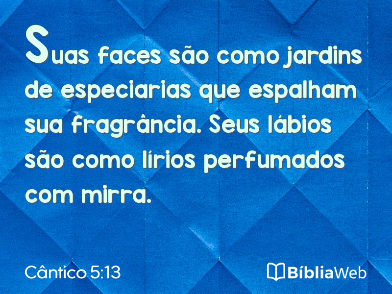 Cântico 5:13 em imagem para compartilhar