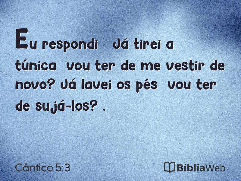 Cântico 5:3 em imagem para compartilhar