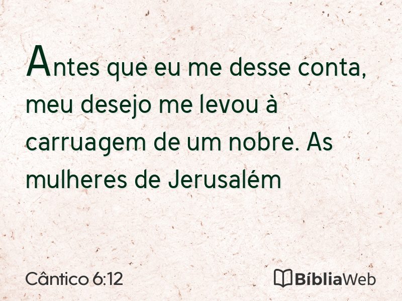 Cântico 6:12 em imagem para compartilhar