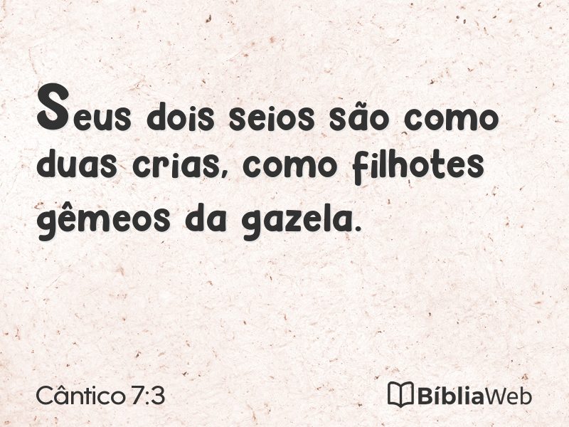 Cântico 7:3 em imagem para compartilhar
