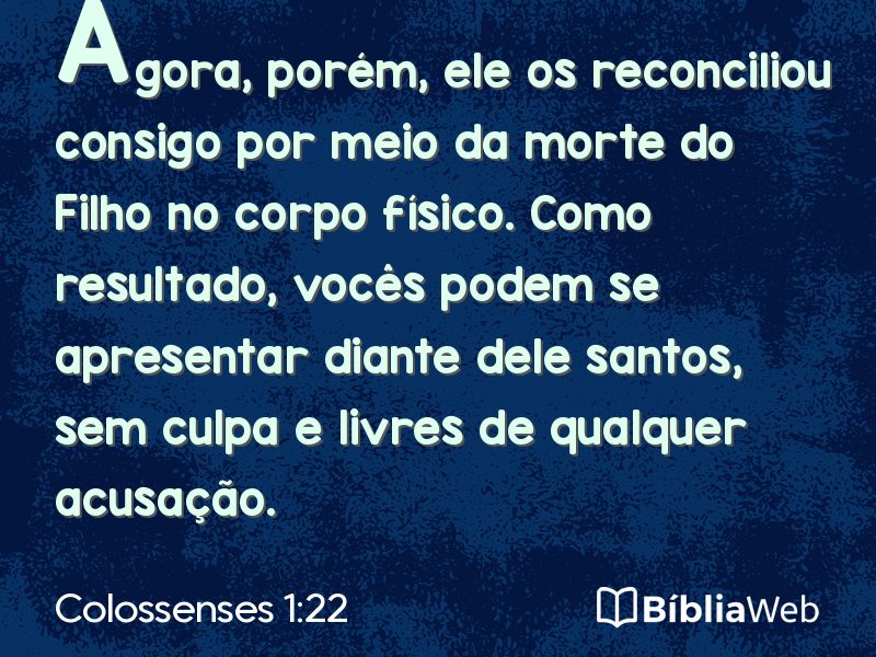 Colossenses 1:22 em imagem para compartilhar