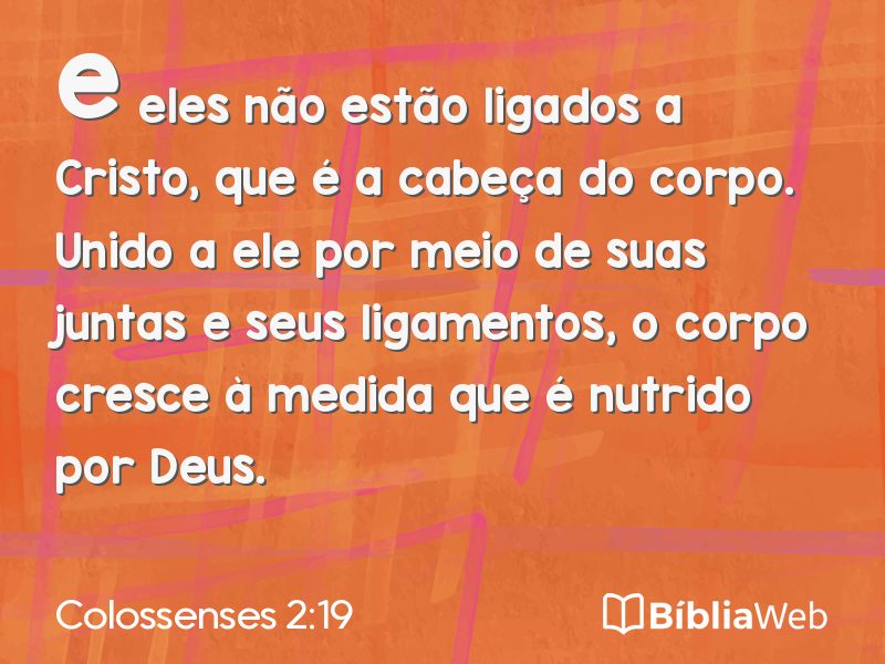 Colossenses 2:19 em imagem para compartilhar