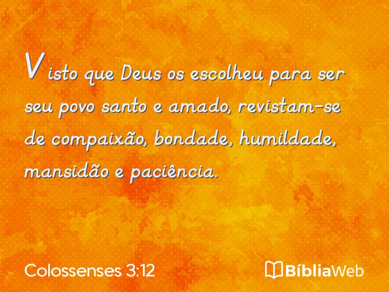 Colossenses 3:12 em imagem para compartilhar