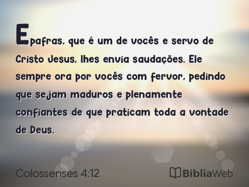Colossenses 4:12 em imagem para compartilhar