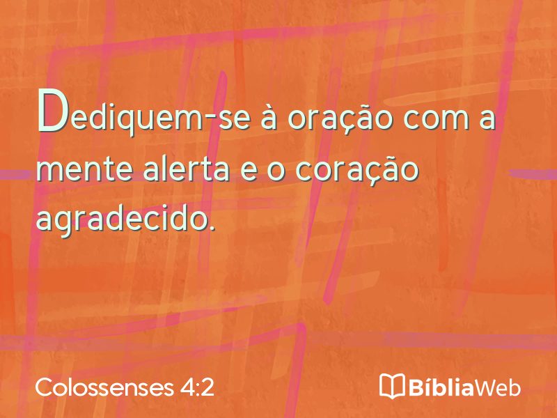 Colossenses 4:2 em imagem para compartilhar