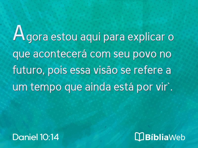 Daniel 10:14 em imagem para compartilhar