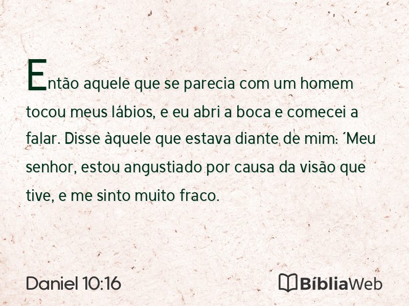Daniel 10:16 em imagem para compartilhar