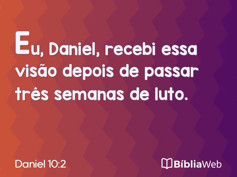 Daniel 10:2 em imagem para compartilhar
