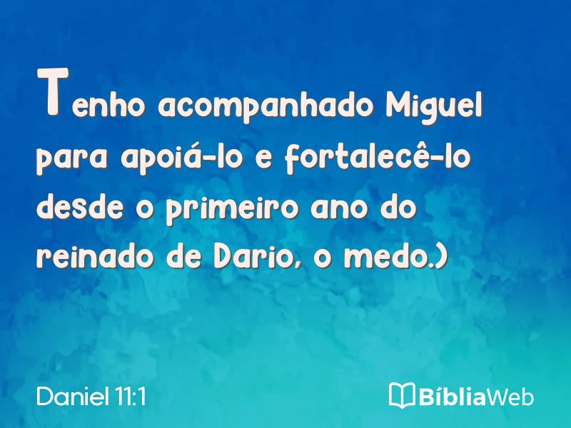 Daniel 11:1 em imagem para compartilhar