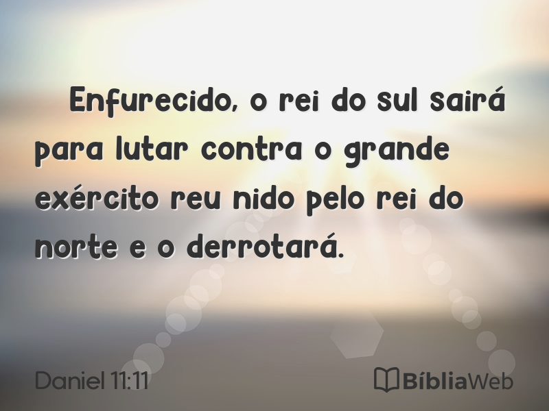 Daniel 11:11 em imagem para compartilhar