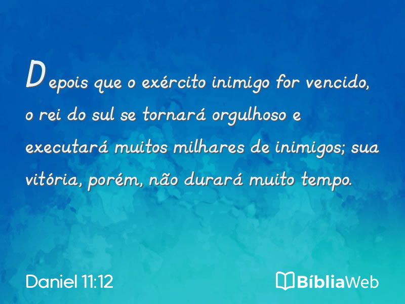 Daniel 11:12 em imagem para compartilhar