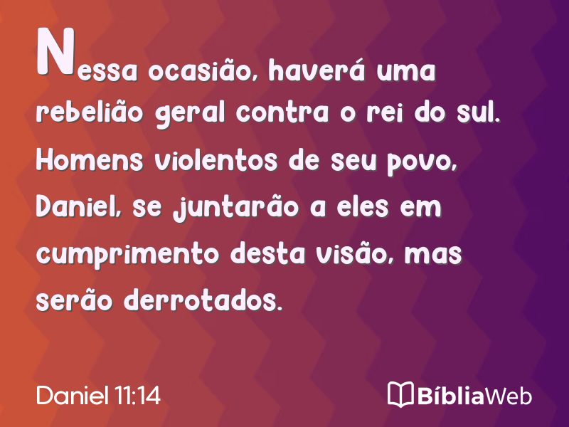 Daniel 11:14 em imagem para compartilhar
