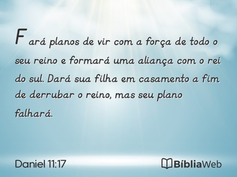 Daniel 11:17 em imagem para compartilhar