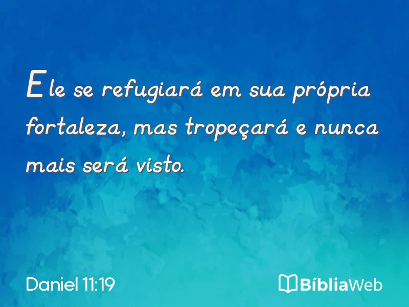 Daniel 11:19 em imagem para compartilhar
