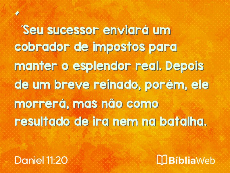 Daniel 11:20 em imagem para compartilhar