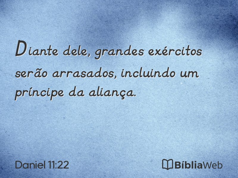 Daniel 11:22 em imagem para compartilhar