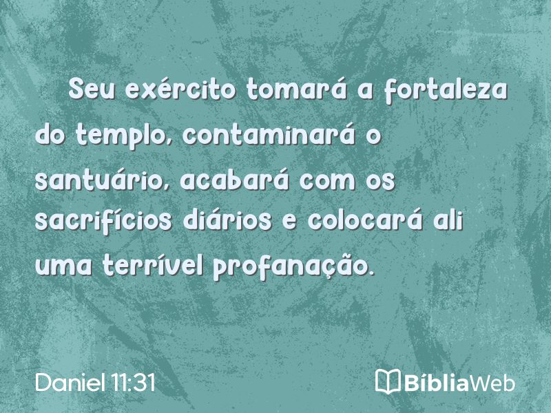 Daniel 11:31 em imagem para compartilhar