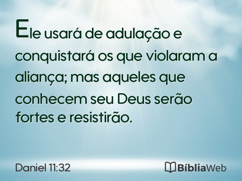 Daniel 11:32 em imagem para compartilhar