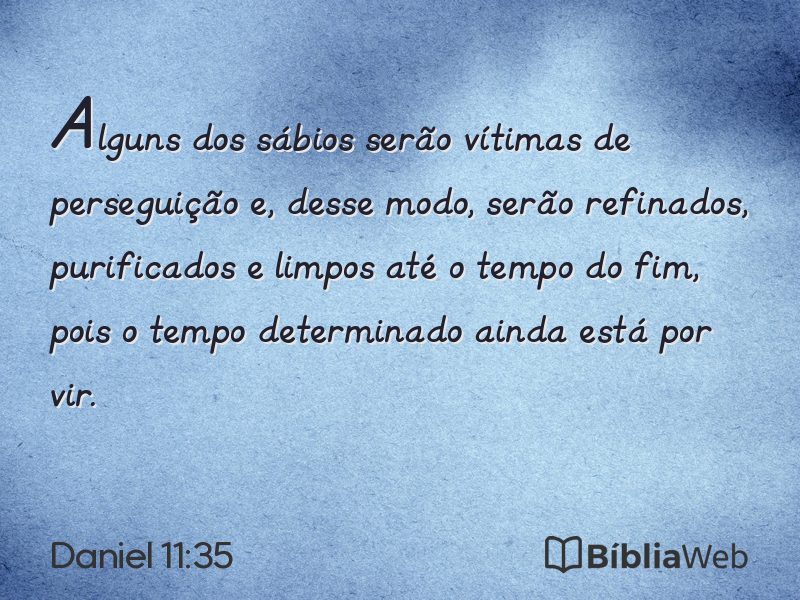 Daniel 11:35 em imagem para compartilhar