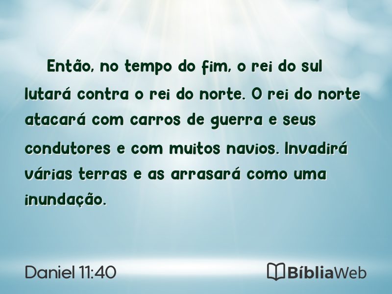 Daniel 11:40 em imagem para compartilhar