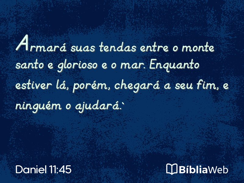 Daniel 11:45 em imagem para compartilhar