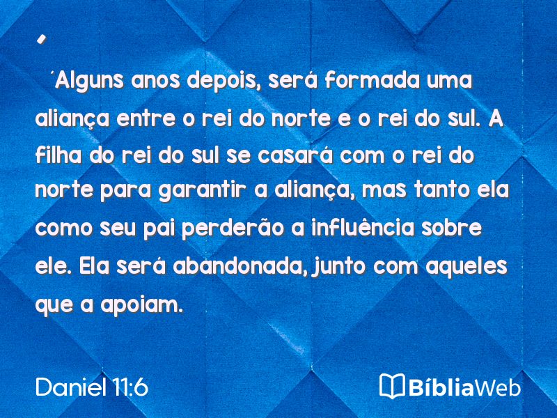 Daniel 11:6 em imagem para compartilhar