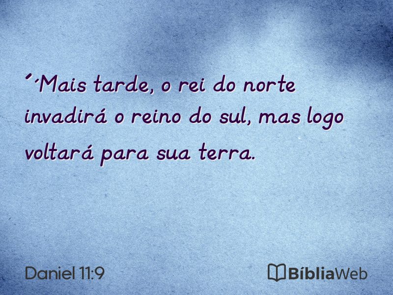 Daniel 11:9 em imagem para compartilhar