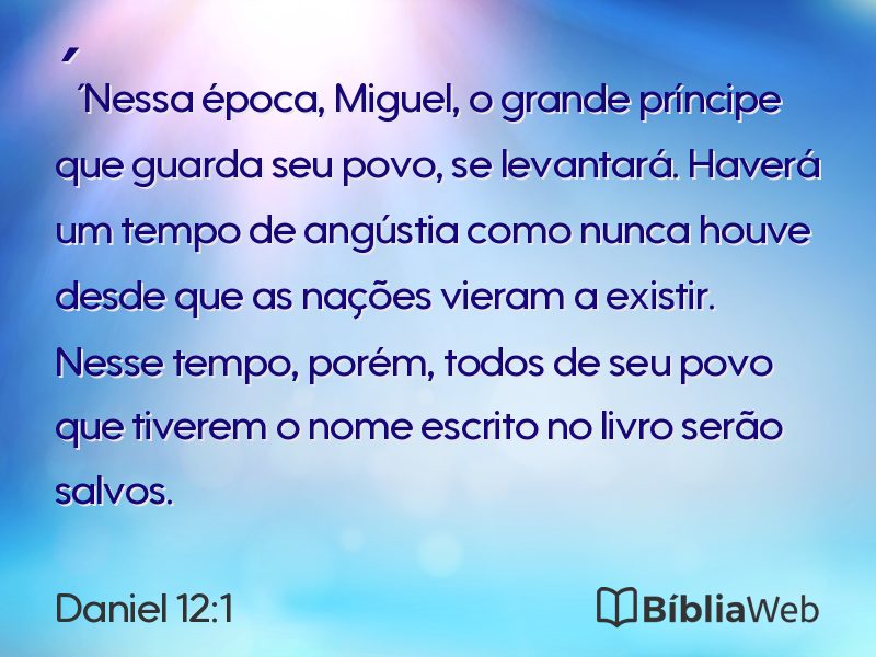 Daniel 12:1 em imagem para compartilhar