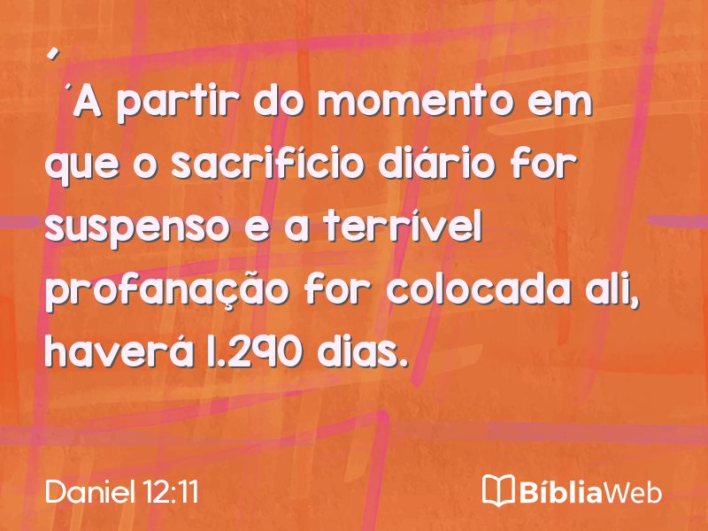 Daniel 12:11 em imagem para compartilhar