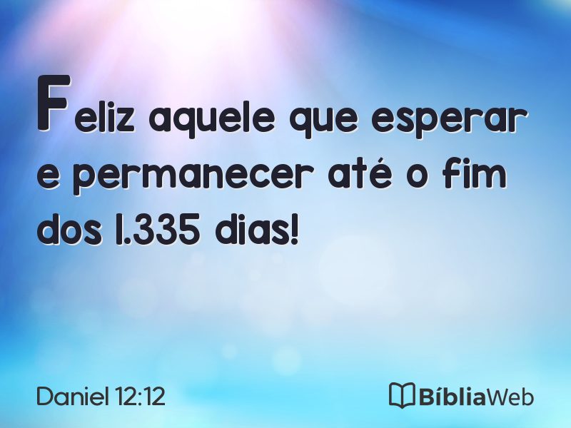 Daniel 12:12 em imagem para compartilhar