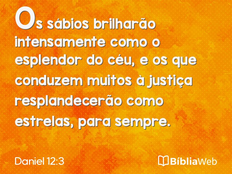 Daniel 12:3 em imagem para compartilhar
