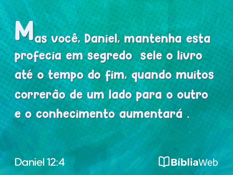 Daniel 12:4 em imagem para compartilhar