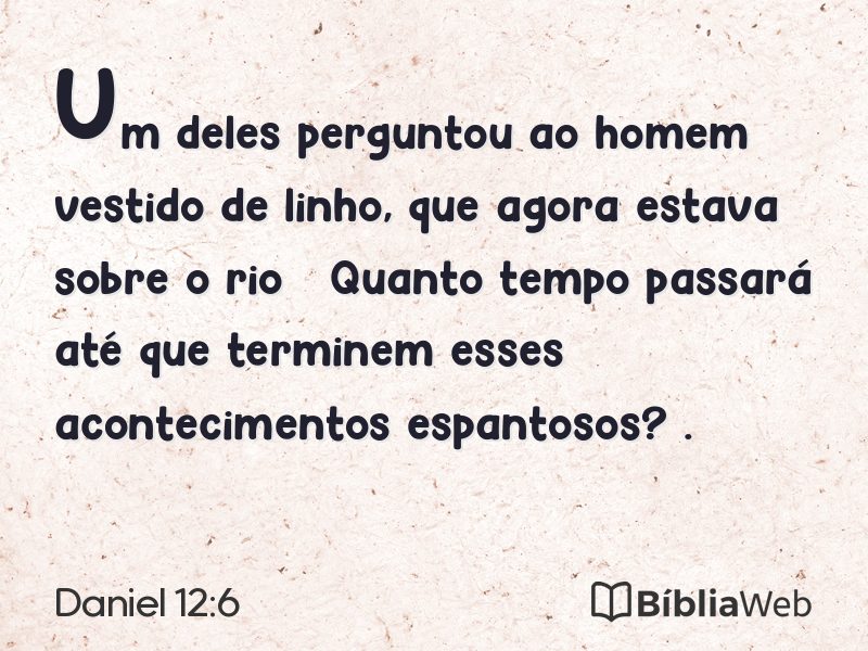 Daniel 12:6 em imagem para compartilhar