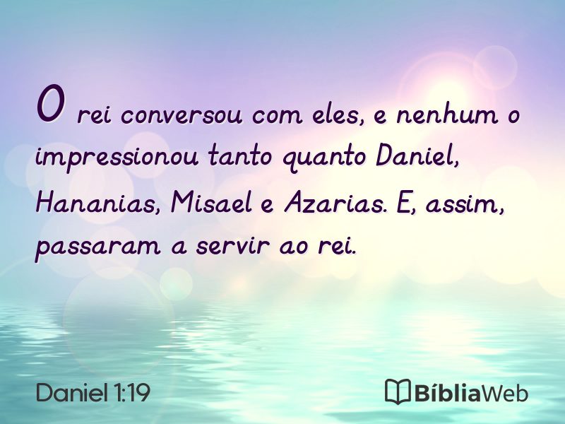 Daniel 1:19 em imagem para compartilhar