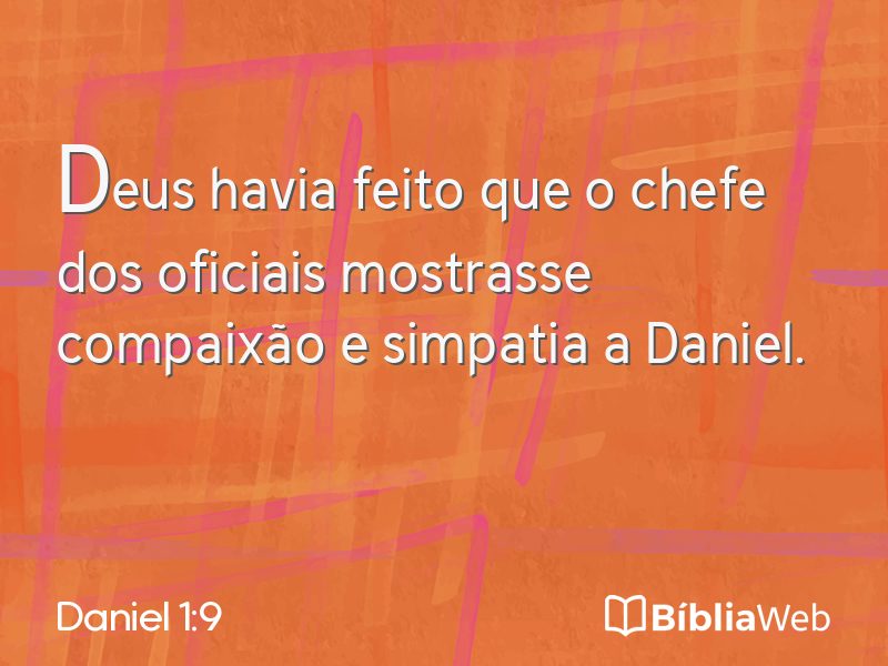Daniel 1:9 em imagem para compartilhar