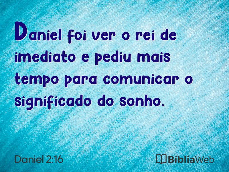 Daniel 2:16 em imagem para compartilhar