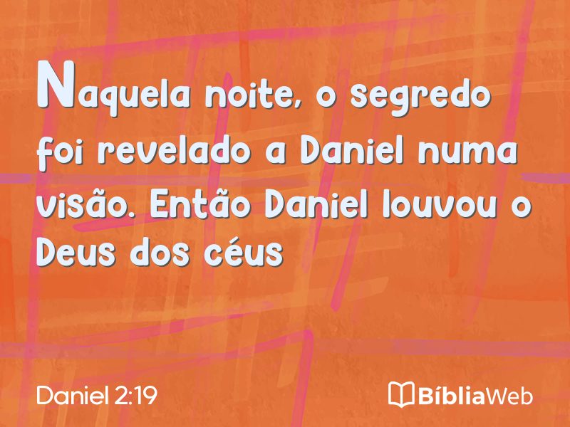 Daniel 2:19 em imagem para compartilhar