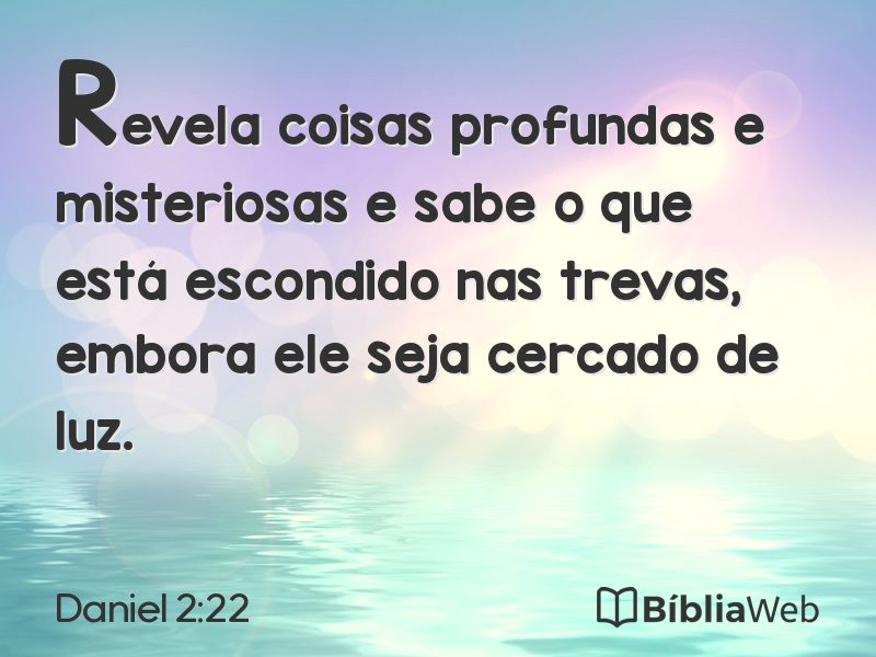Daniel 2:22 em imagem para compartilhar