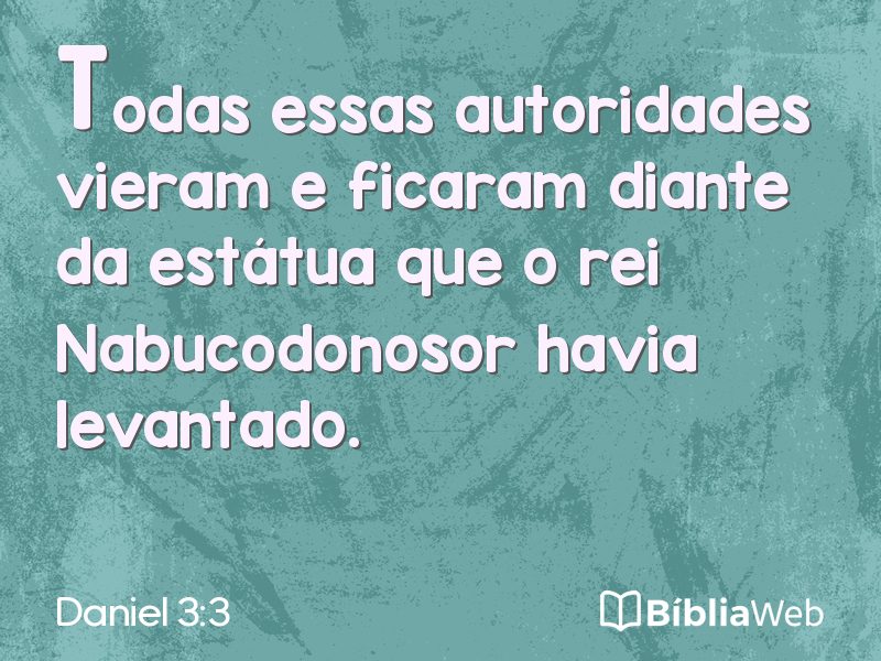 Daniel 3:3 em imagem para compartilhar