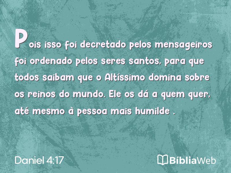 Daniel 4:17 em imagem para compartilhar