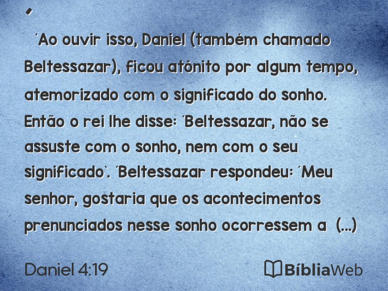 Daniel 4:19 em imagem para compartilhar
