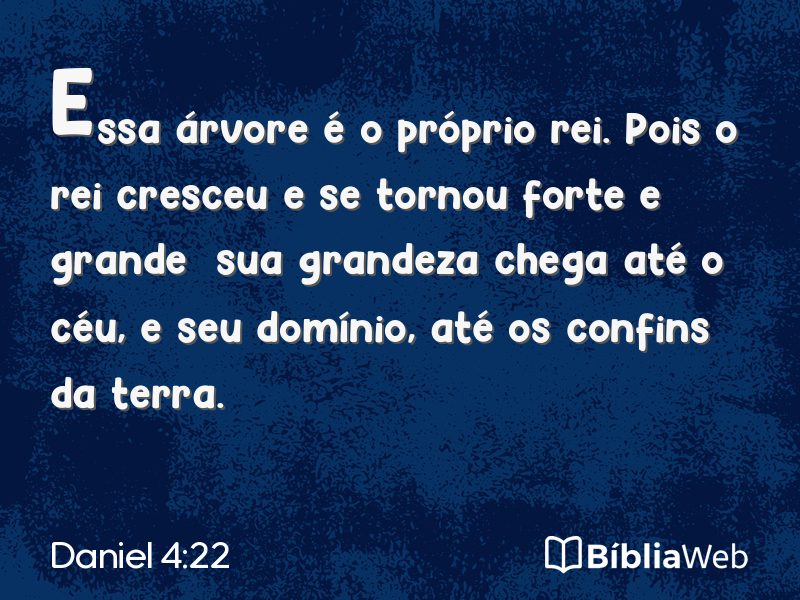 Daniel 4:22 em imagem para compartilhar